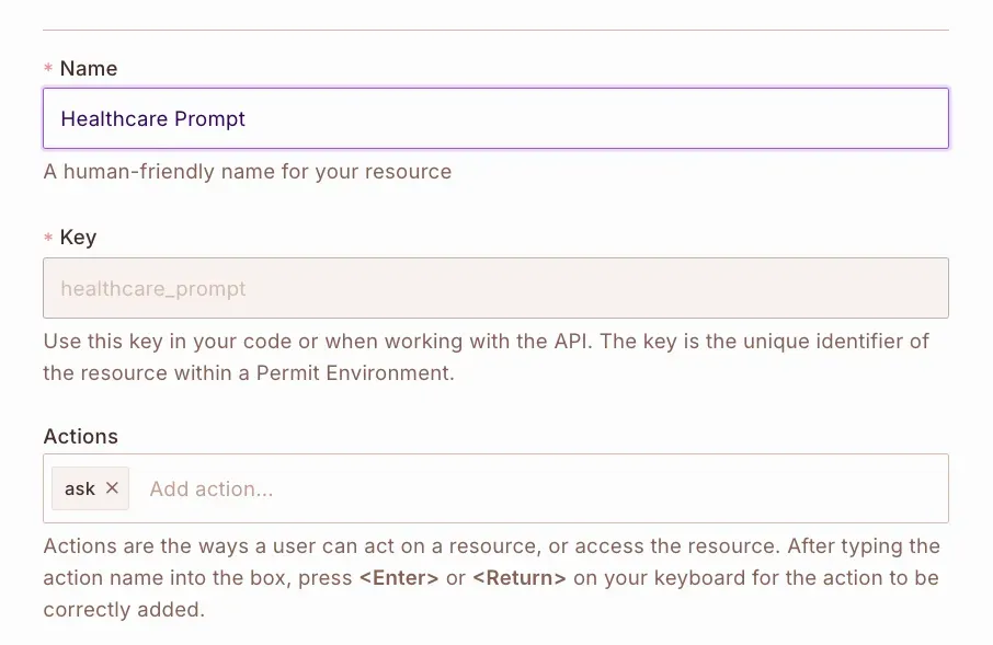 Create healthcare_prompt resource